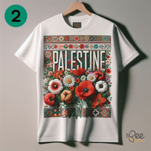 Floral Palestine Sweatshirt T Shirt Hoodie Free Gaza Tee Trendy Palestinian Clothing beeteetalk 2
