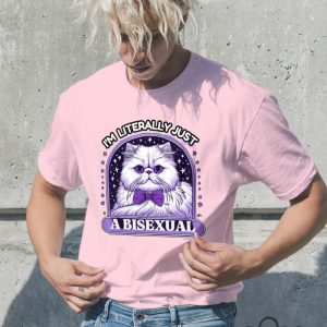 Im Literally Just A Bisexual Pride Cat Meme Shirt Top Quality Lgbt Pride Shirts beeteetalk 2