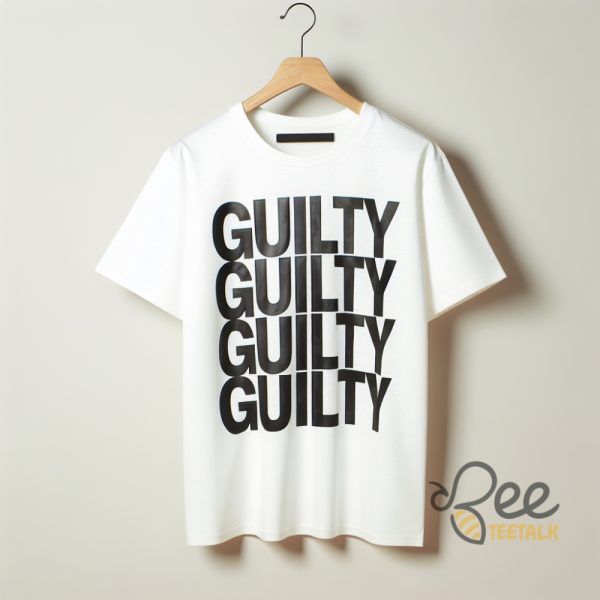 Donald Trump Guilty Shirt Gift For Anti Trump Political Election 2024 Apparel - | Beeteetalk High-quality Image