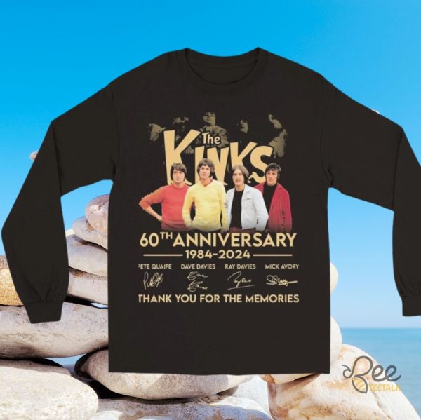 Limited Edition Vintage The Kinks 60Th Anniversary T Shirt Sweatshirt Hoodie Rare Collectible Merchandise beeteetalk 2