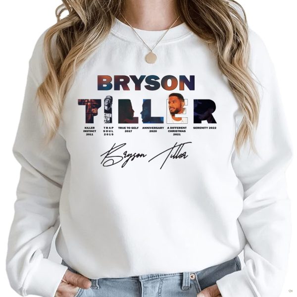 Exclusive Bryson Tiller Anniversary Shirt Sweatshirt Hoodie Collection Limited Edition Styles For 2024 Concerts Bryson Tiller Tour Apparel beeteetalk 1