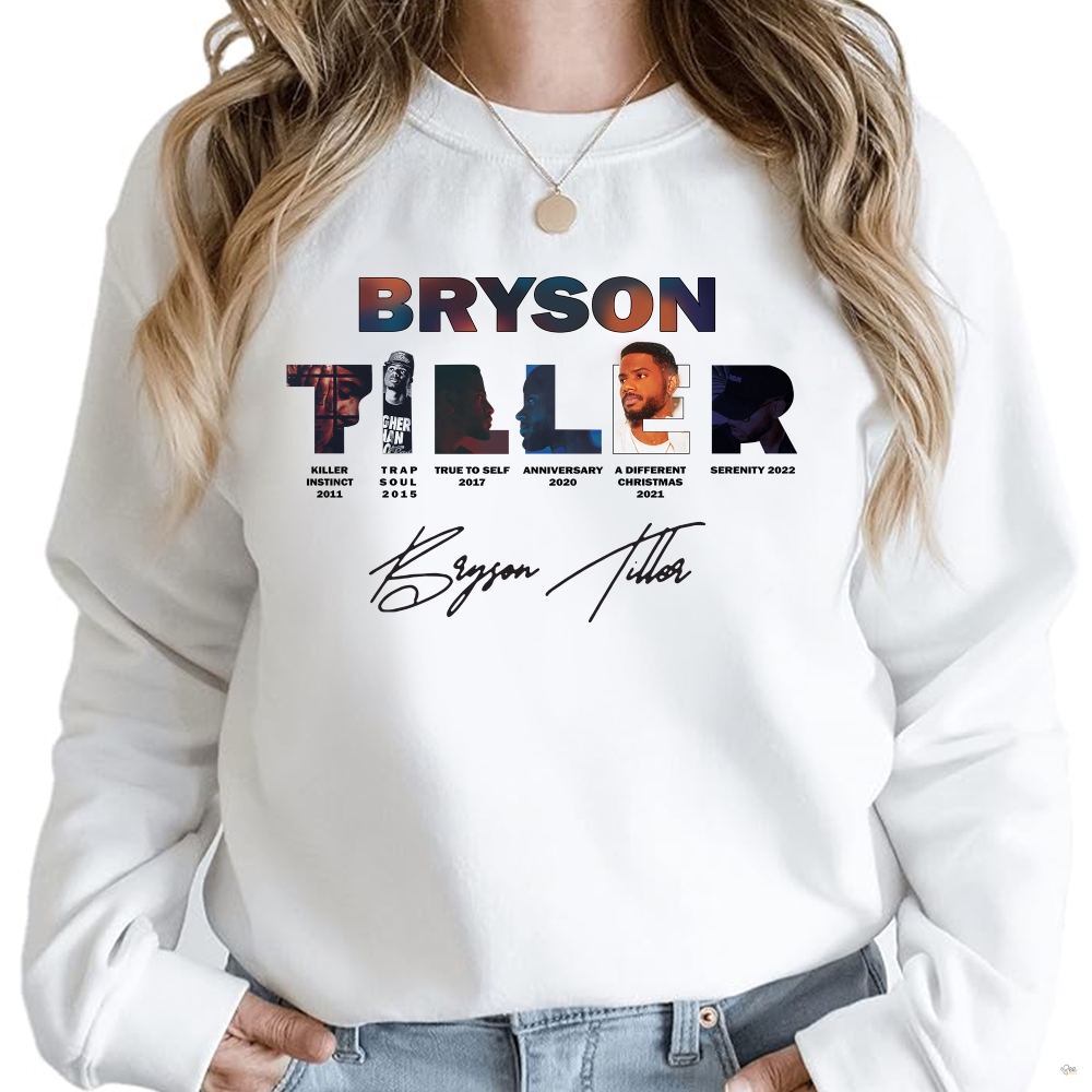Exclusive Bryson Tiller Anniversary Shirt Sweatshirt Hoodie Collection Limited Edition Styles For 2024 Concerts Bryson Tiller Tour Apparel