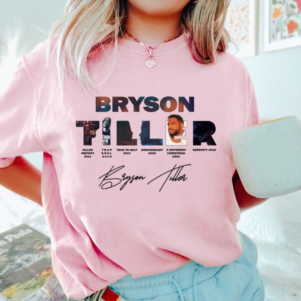 Exclusive Bryson Tiller Anniversary Shirt Sweatshirt Hoodie Collection Limited Edition Styles For 2024 Concerts Bryson Tiller Tour Apparel beeteetalk 2