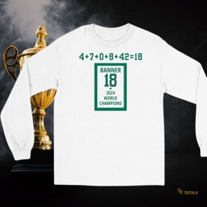 Boston Celtics Banner 18 Championships 2024 Shirt Limited Edition Collectible beeteetalk 3