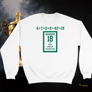 Boston Celtics Banner 18 Championships 2024 Shirt Limited Edition Collectible beeteetalk 4