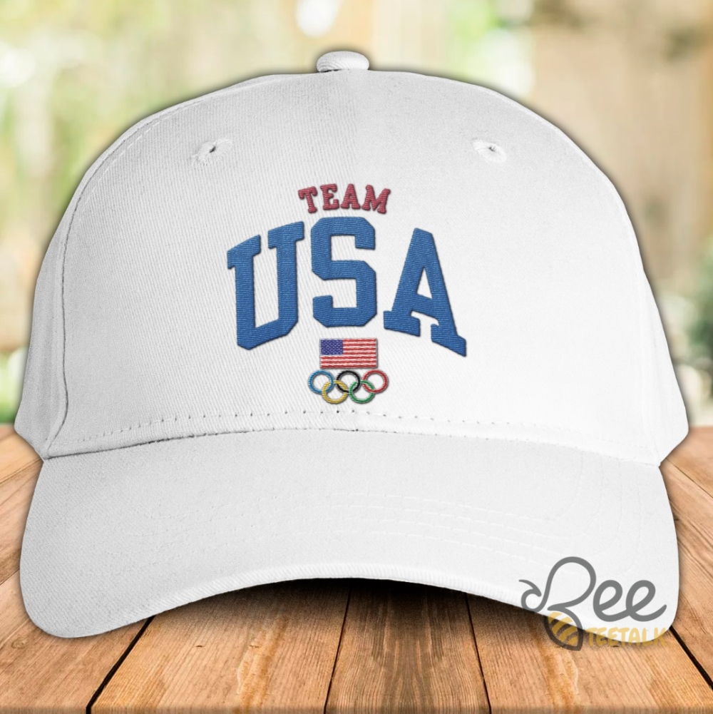 2024 Olympics Team Usa Dad Hats Patriotic American Flag Embroidered Baseball Cap For 4Th Of July Celebration