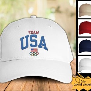 2024 Olympics Team Usa Dad Hats Patriotic American Flag Embroidered Baseball Cap For 4Th Of July Celebration beeteetalk 4