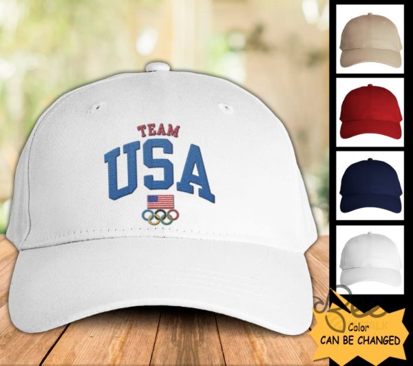 2024 Olympics Team Usa Dad Hats Patriotic American Flag Embroidered Baseball Cap For 4Th Of July Celebration beeteetalk 4
