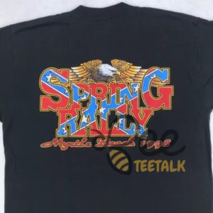 Brianna Chickenfry Confederate Flag Shirt Reprinted Vintage 90S Spring 1998 Rally Myrtle Beach Skeleton Biker Shirts beeteetalk 2