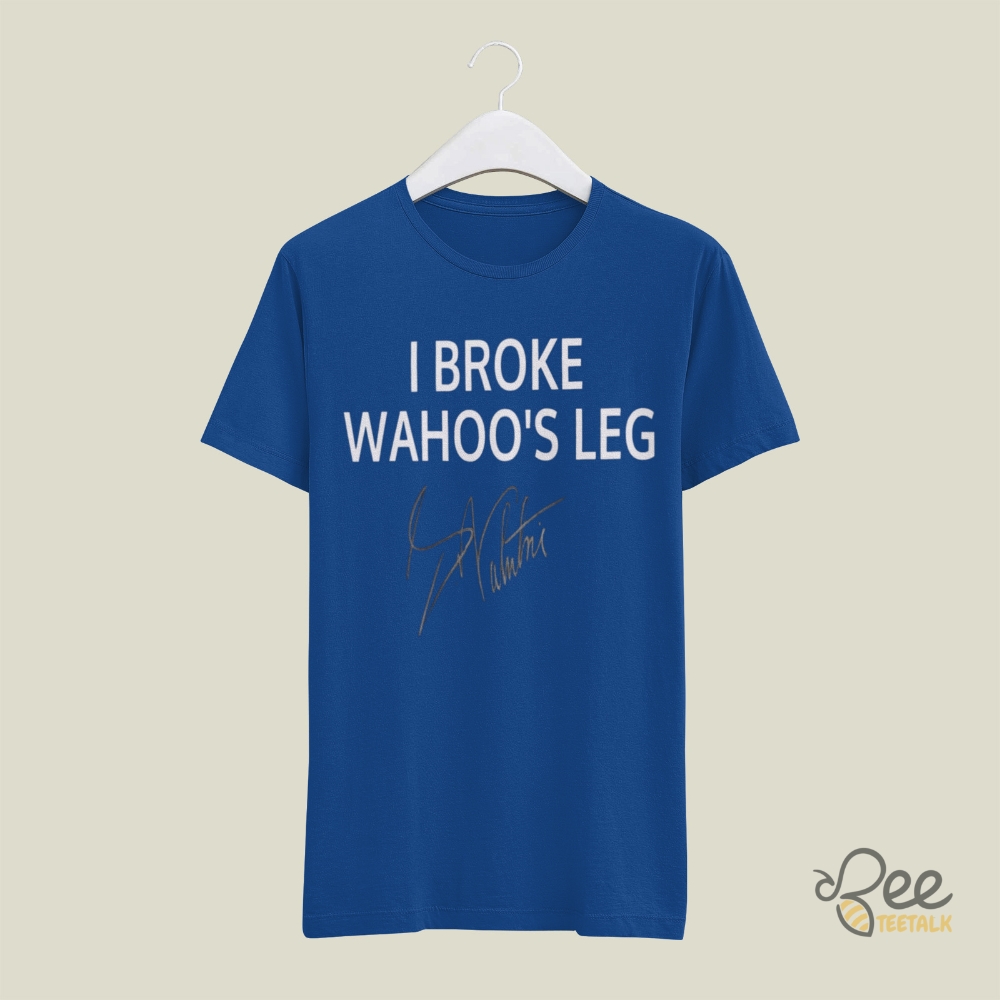 Darius Rucker I Broke Wahoos Leg Shirt With Signature Wrestling Fan Gift