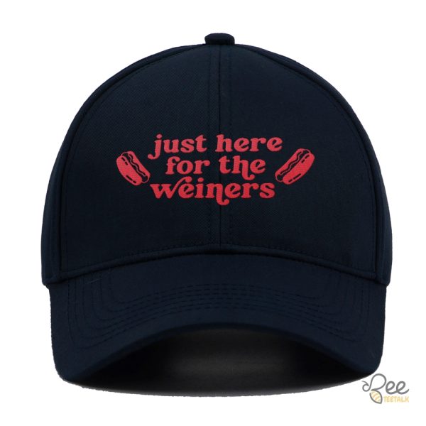 Funny Fourth Of July Hat Im Just Here For The Wieners Embroidered Baseball Cap beeteetalk 2