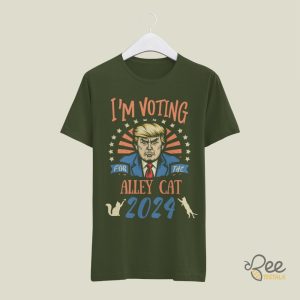 Im Voting For The Alley Cat Trump 2024 Shirt Funny Donald Trump Joe Biden Debate Memes Shirts beeteetalk 3