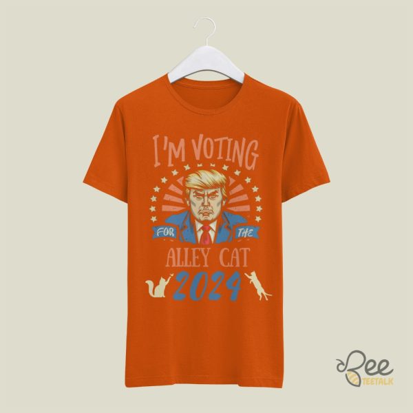 Im Voting For The Alley Cat Trump 2024 Shirt Funny Donald Trump Joe Biden Debate Memes Shirts beeteetalk 4