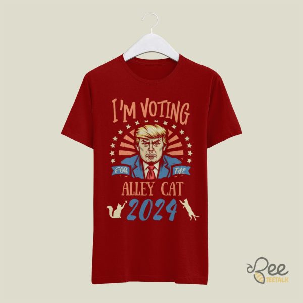 Im Voting For The Alley Cat Trump 2024 Shirt Funny Donald Trump Joe Biden Debate Memes Shirts beeteetalk 5