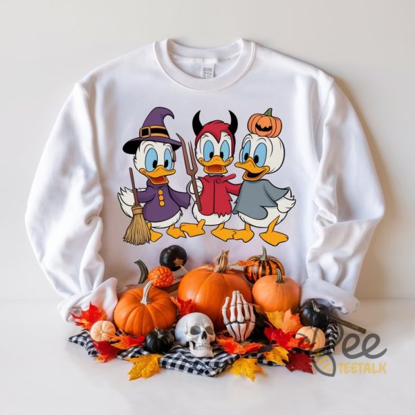 Donald Duck Disney Halloween T Shirt Sweatshirt Hoodie Vintage Disneyland Donald Duck Halloween Costume For Kids And Adults beeteetalk 2