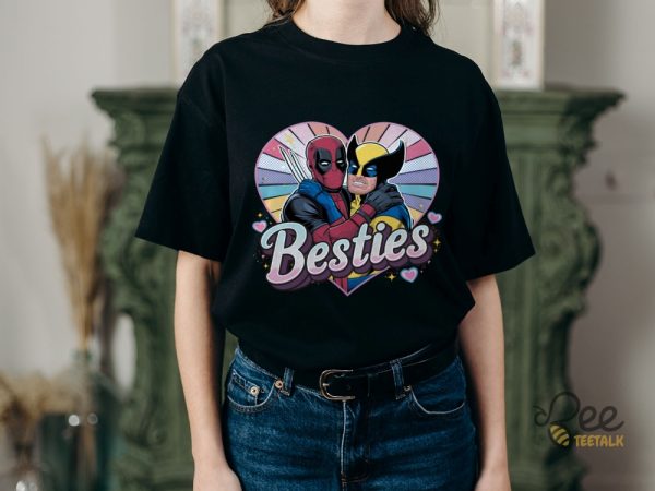 Marvel Deadpool And Wolverine Besties T Shirt Sweatshirt Hoodie beeteetalk 2