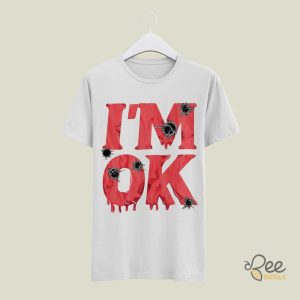 Im Ok Its Not My Blood Shirt Funny Blood Splatter Scary Halloween Tee Shirts Fake Bloody Shot Costume beeteetalk 2