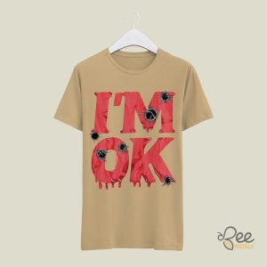 Im Ok Its Not My Blood Shirt Funny Blood Splatter Scary Halloween Tee Shirts Fake Bloody Shot Costume beeteetalk 4