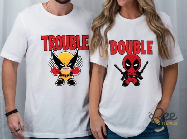 Trouble Double Marvel Twin Shirts Deadpool And Wolverine Comic Tshirt Sweatshirt Hoodie beeteetalk 3