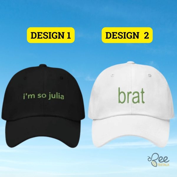 Im So Julia And Brat Hat Charlie Xcx Brat Summer Album Embroidered Baseball Caps And Vintage Dad Hats beeteetalk 1