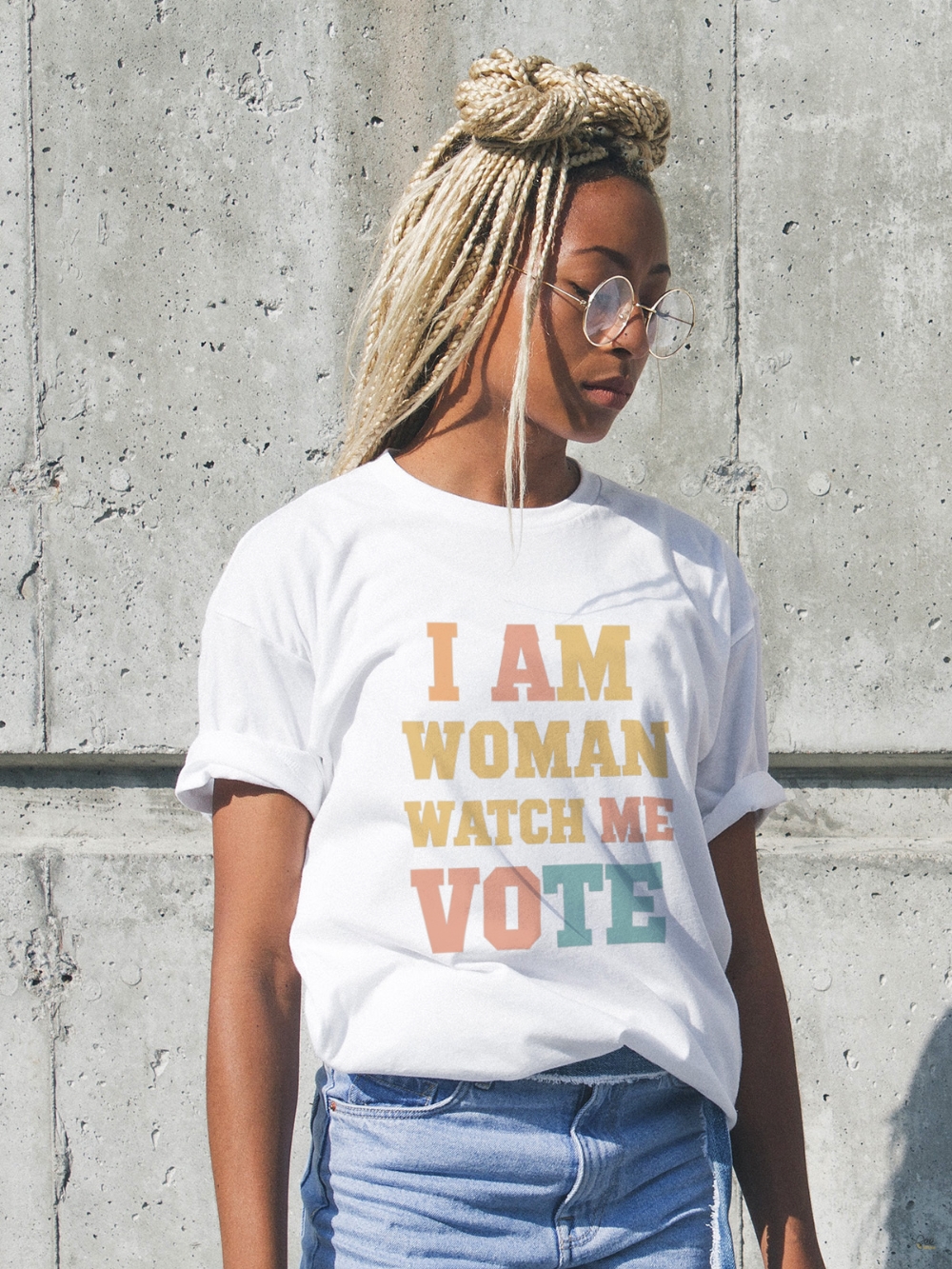 I Am Woman Watch Me Vote Tee Shirt 2024