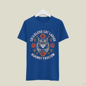 Childless Cat Ladies Against Fascism Shirt Childless Cat Lady Kamala Harris 2024 Shirts beeteetalk 3