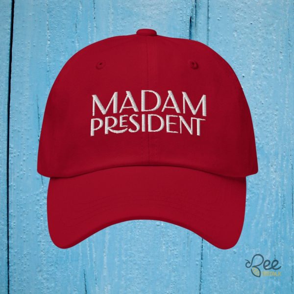 Kamala Harris Madam President Embroidered Baseball Hat 2024 beeteetalk 3