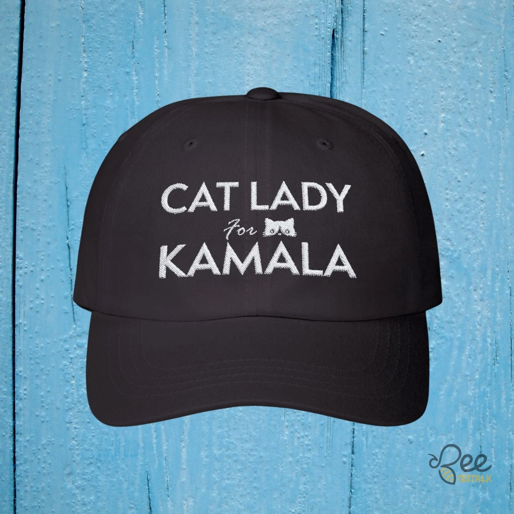 New Childless Cat Lady For Kamala Harris Embroidered Baseball Hat