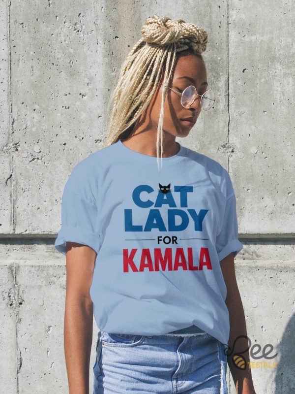 Cat Lady For Kamala Harris Shirt 2024 beeteetalk 2