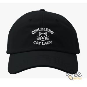 Kamala Harris 2024 Childless Cat Lady Embroidered Baseball Hat beeteetalk 3