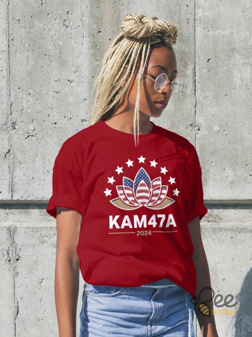 Kamala Harris Lotus Flower Shirt 2024 Kam47a Kamala 47 Shirts SALE - | Beeteetalk High-quality Image