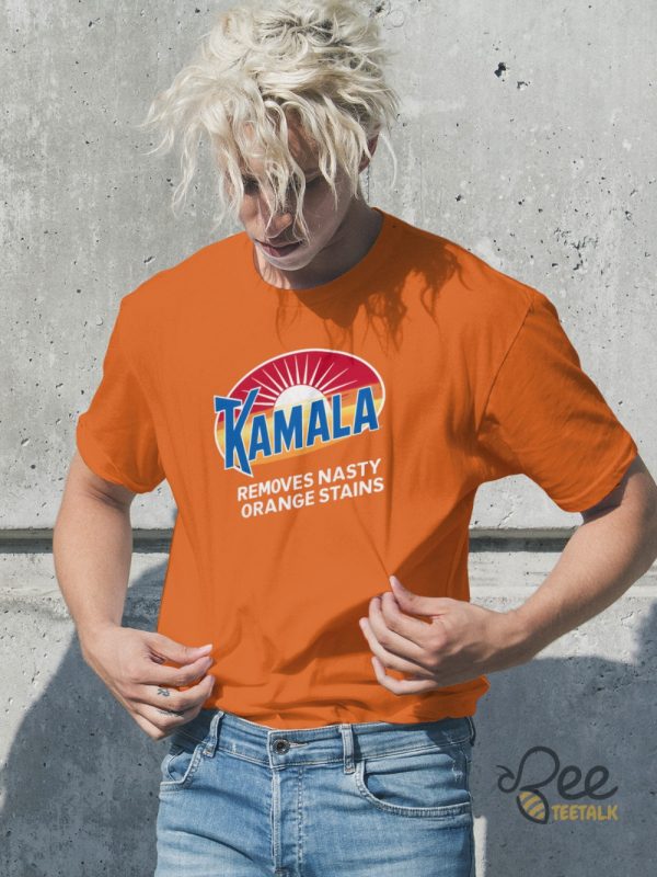 Kamala Removes Nasty Orange Stains Shirt Funny Tide Logo Kamala Harris Shirts Gift For Anti Donald Trump 2024 beeteetalk 2