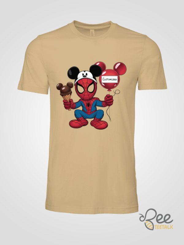 Spider Man Mickey Head Spiderman Shirt beeteetalk 3