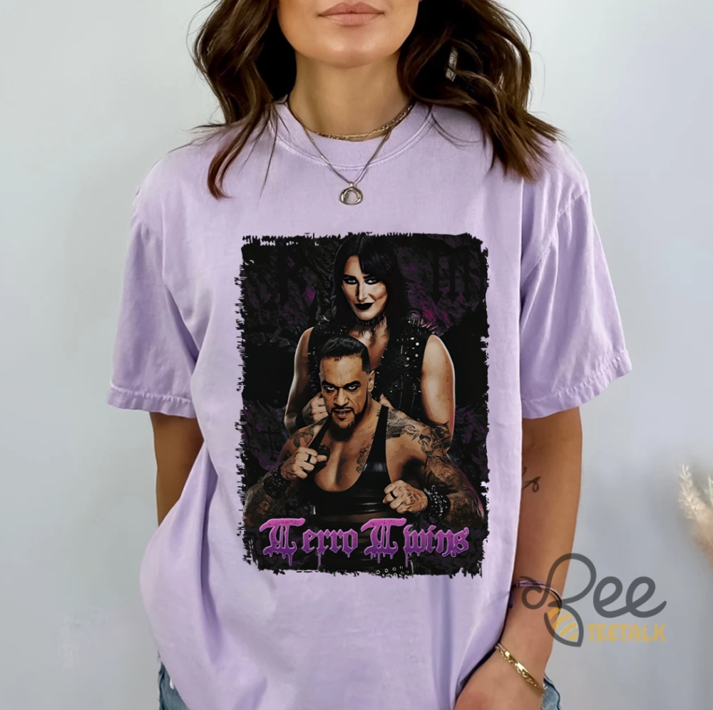 Wwe Rhea Ripley And Damian Priest Terror Twins Shirt Tour 2024