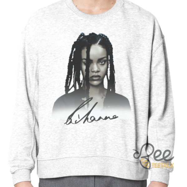 Drake Rihanna Shirt With Signature Drake Wearing Rihanna Shirt In Studio beeteetalk 5