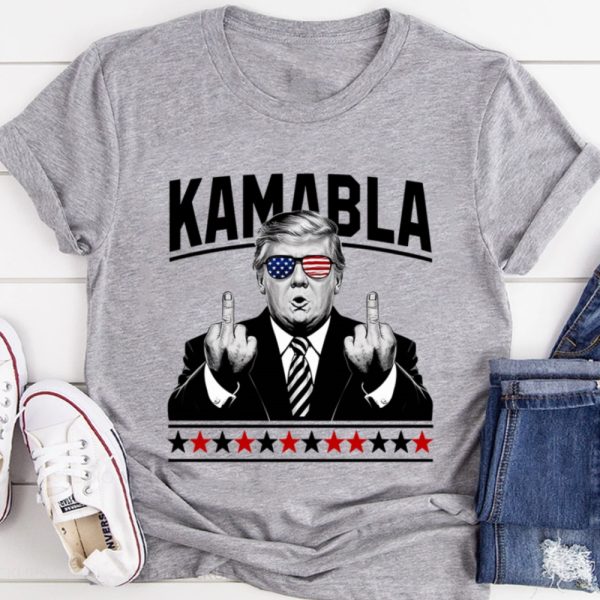 Funny Middle Finger Donald Trump Kamabla Shirt beeteetalk 1