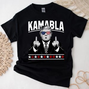 Funny Middle Finger Donald Trump Kamabla Shirt beeteetalk 4