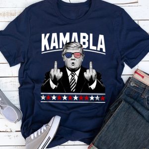 Funny Middle Finger Donald Trump Kamabla Shirt beeteetalk 5