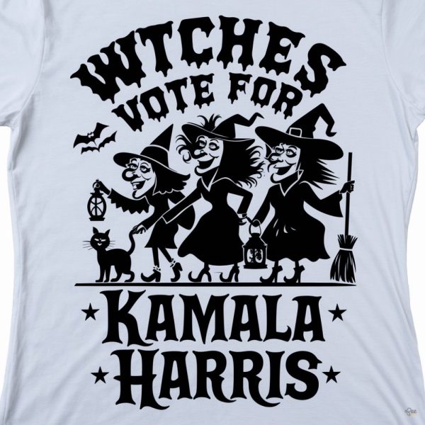 Witches Vote For Kamala Harris Shirt Funny Halloween Gift Tee 2024 beeteetalk 1