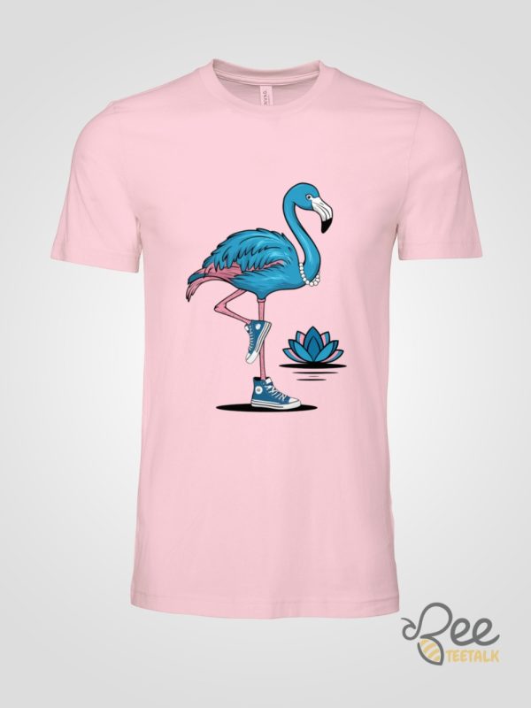 Kamala Harris Blue Flamingo T Shirt Pearls And Chucks And Lotus beeteetalk 2