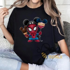 New Custom Name Spiderman Mickey Mouse Ears Shirt beeteetalk 4