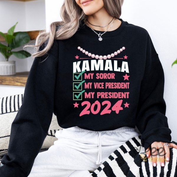 My Madam President Kamala Harris Shirt Chucks And Pearls 2024 beeteetalk 1