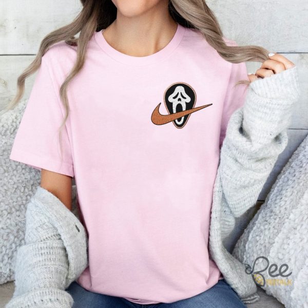 Scream Ghostface Nike Embroidered Sweatshirt T Shirt Hoodie For Halloween beeteetalk 5