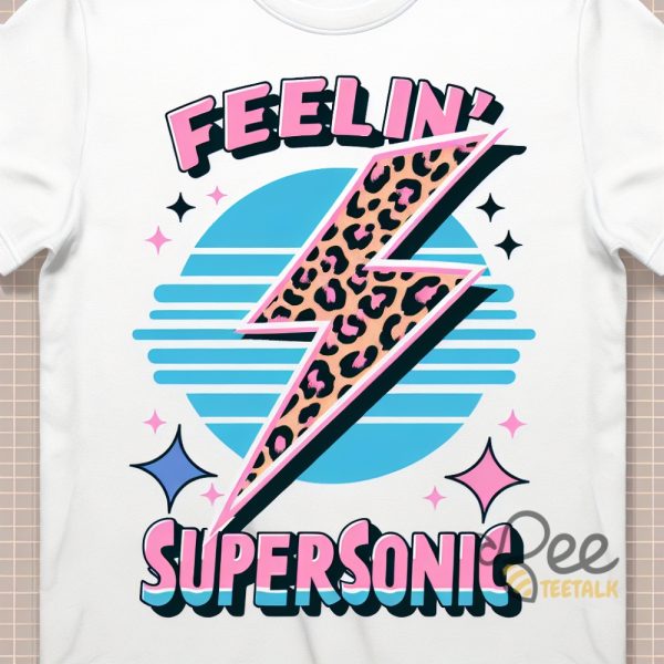 Feeling Supersonic Oasis T Shirt Sweatshirt Hoodie Music Clothing Gift Rock Leopard Print Indie Gift For Fans beeteetalk 1