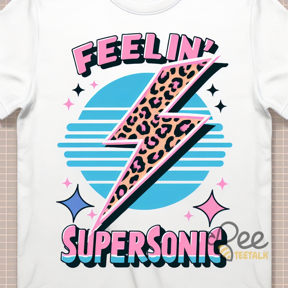 Feeling Supersonic Oasis T Shirt Sweatshirt Hoodie Music Clothing Gift Rock Leopard Print Indie Gift For Fans