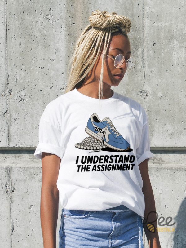 I Understand The Assignment Shirt Vote Blue Election Tee Shirt Kamala Harris Sneakers Shirt beeteetalk 1