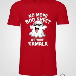 No More Boo Sheet We Want Kamala Shirt Funny Kamala Harris Halloween Gift beeteetalk 3