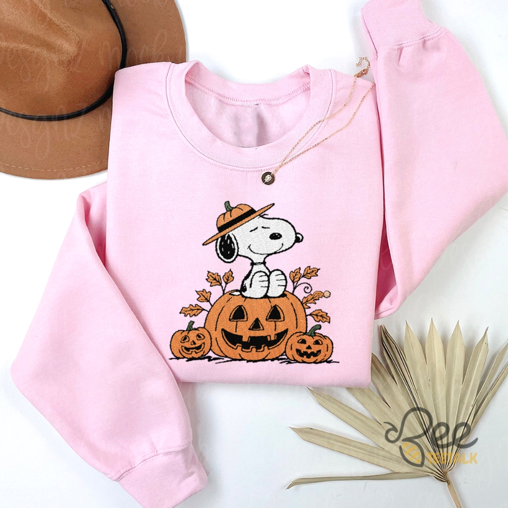 The Peanuts Snoopy Halloween Embroidered Sweatshirt T Shirt Hoodie