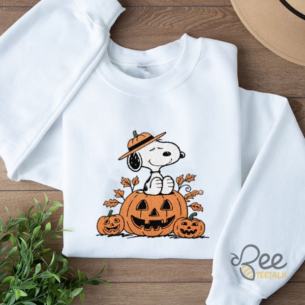 The Peanuts Snoopy Halloween Embroidered Sweatshirt T Shirt Hoodie beeteetalk 3