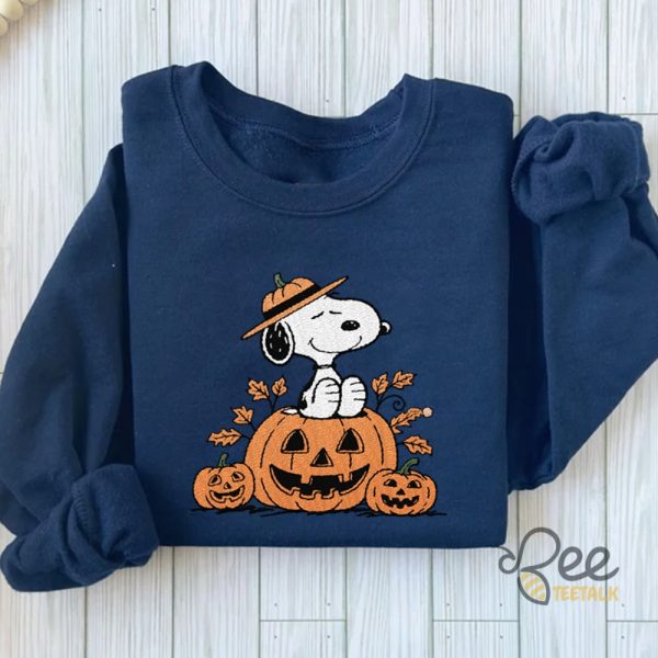 The Peanuts Snoopy Halloween Embroidered Sweatshirt T Shirt Hoodie beeteetalk 5